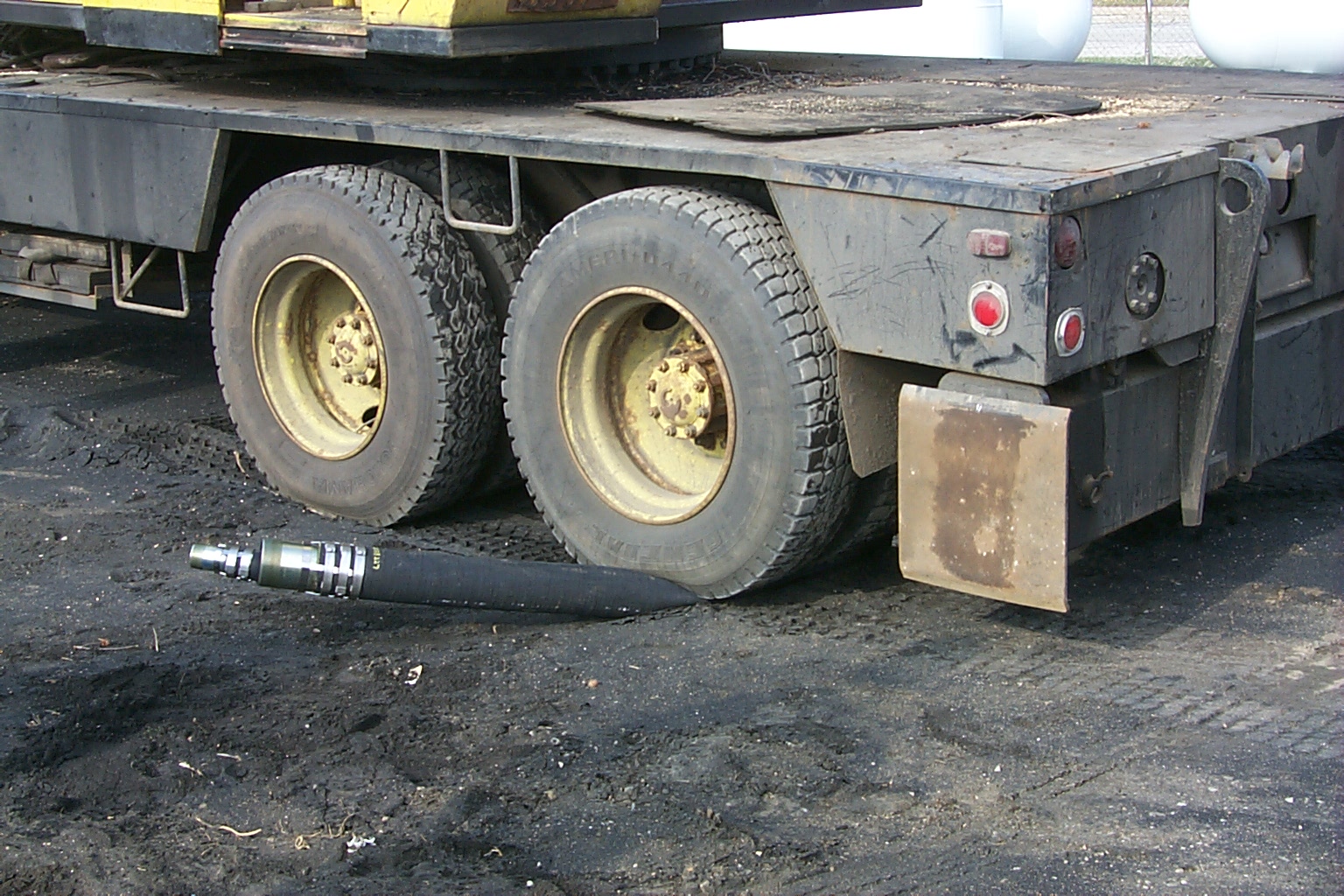 Truck runover test